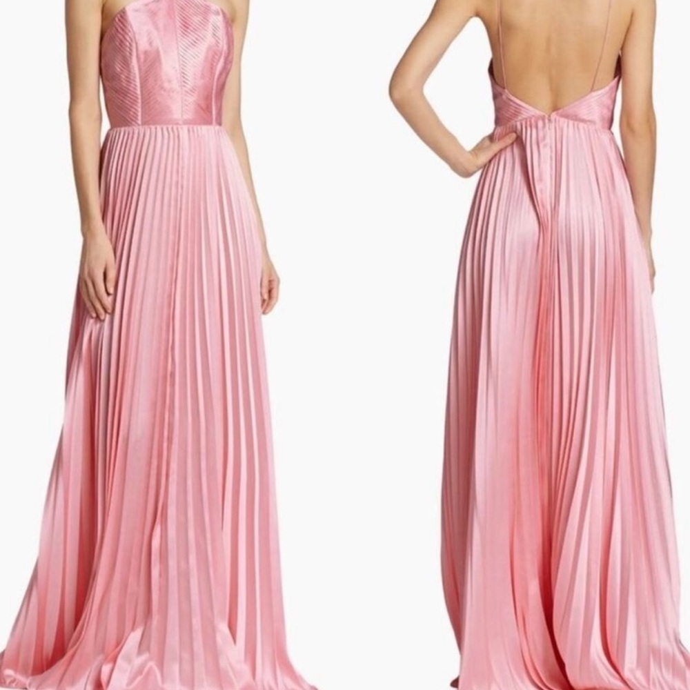 LULUs Elaborate Charm Pleated Evening Gown NWT